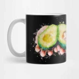 Avocado Fruit Vegan Hand Painted Shirt, Excellent Gift for Vegetarians Women and Men Mug